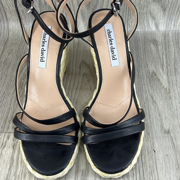 🍁2/$25 🍁 Charles David Rylee Ankle Strap Espadrille Wedge Sandals - Picture 3 of 10